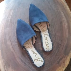 Sam Eldelman  Suede Flats in Navy Blue